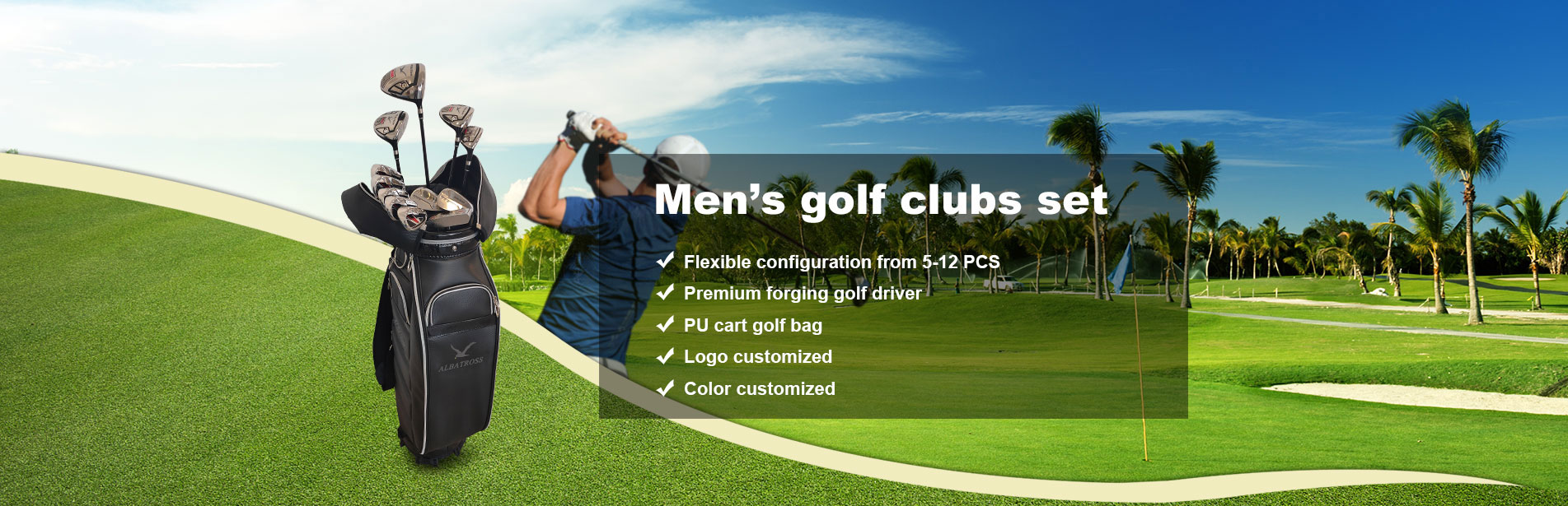 Meeste golfikeppide komplekti tootja
